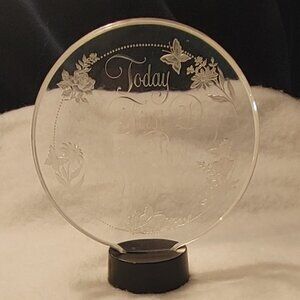 Vintage "Today is the First Day of the Rest of Your Life" -  acrylic quote sign